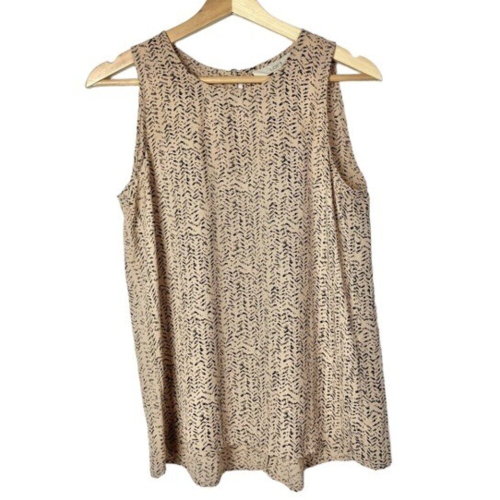 LOFT Animal Print Loose Top M